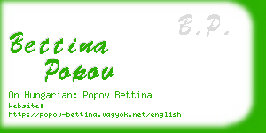 bettina popov business card